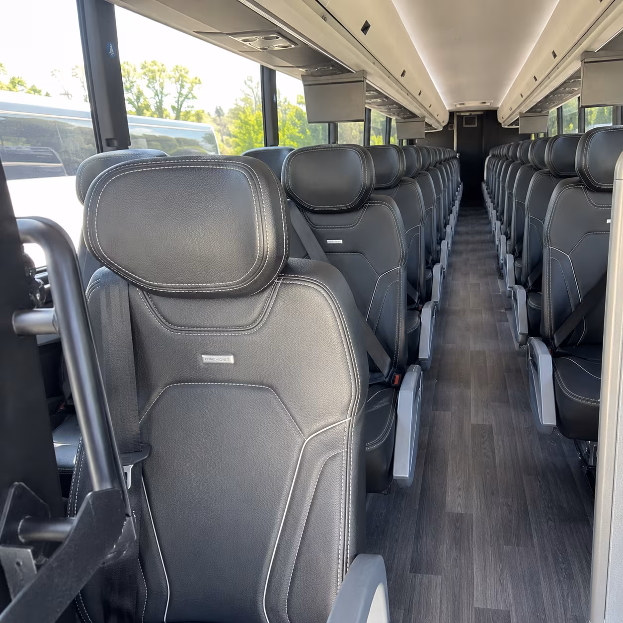 olathe charter bus rental inside