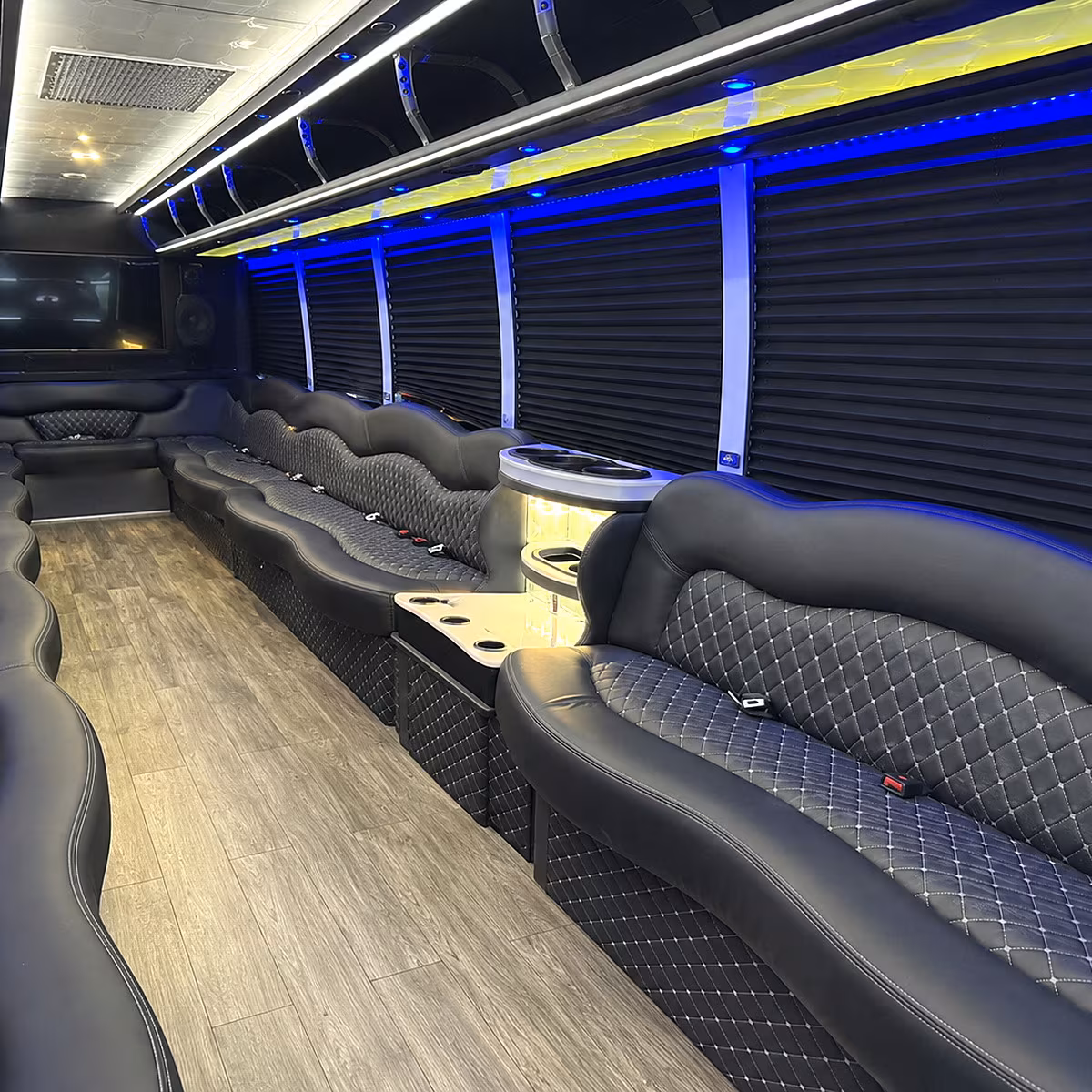 olathe party bus rental interior